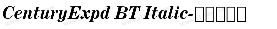 CenturyExpd BT Italic字体转换